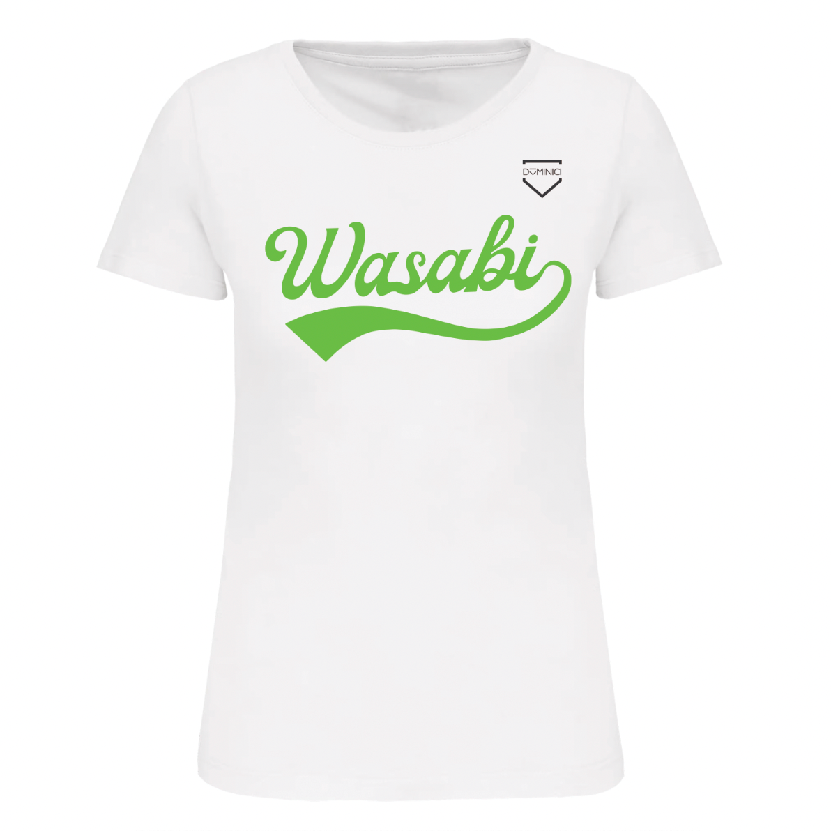T-shirt donna a maniche bianca WASABI