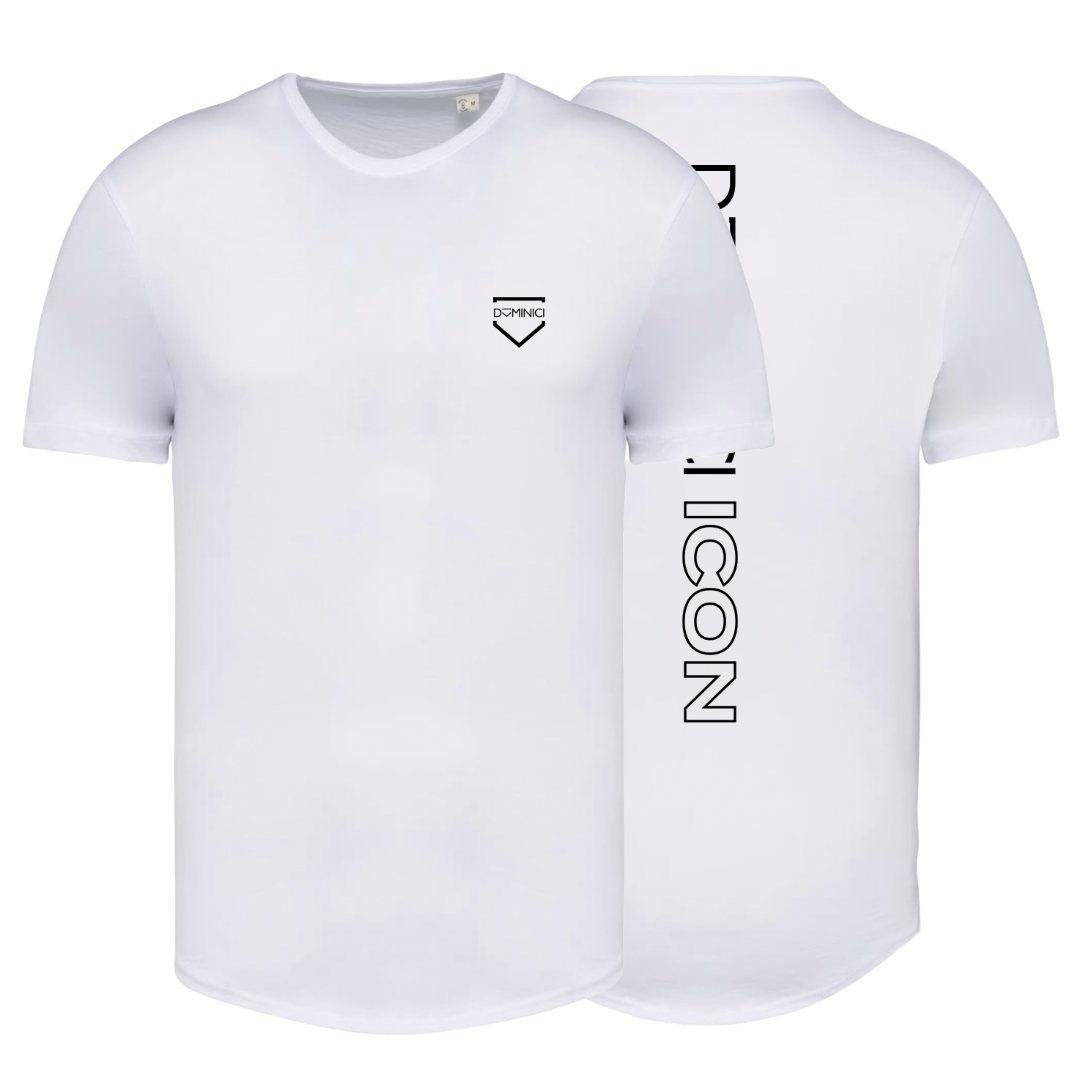 T-shirt a maniche corte baseball bianca DOMINICI ICON