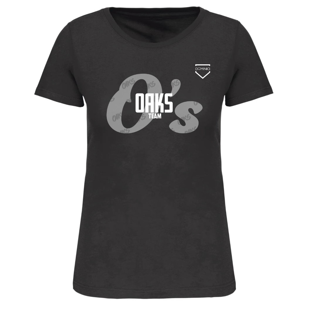 T-shirt donna a maniche corte navy OAKS