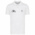 Polo uomo Supima manica corta bianca OAKS