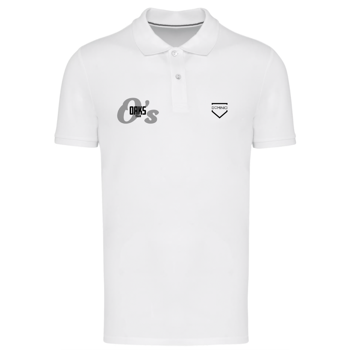 Polo uomo Supima manica corta bianca OAKS