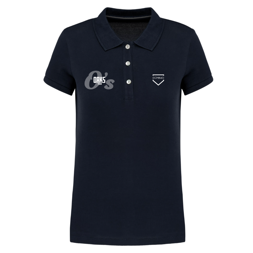 Polo donna Supima manica corta navy OAKS