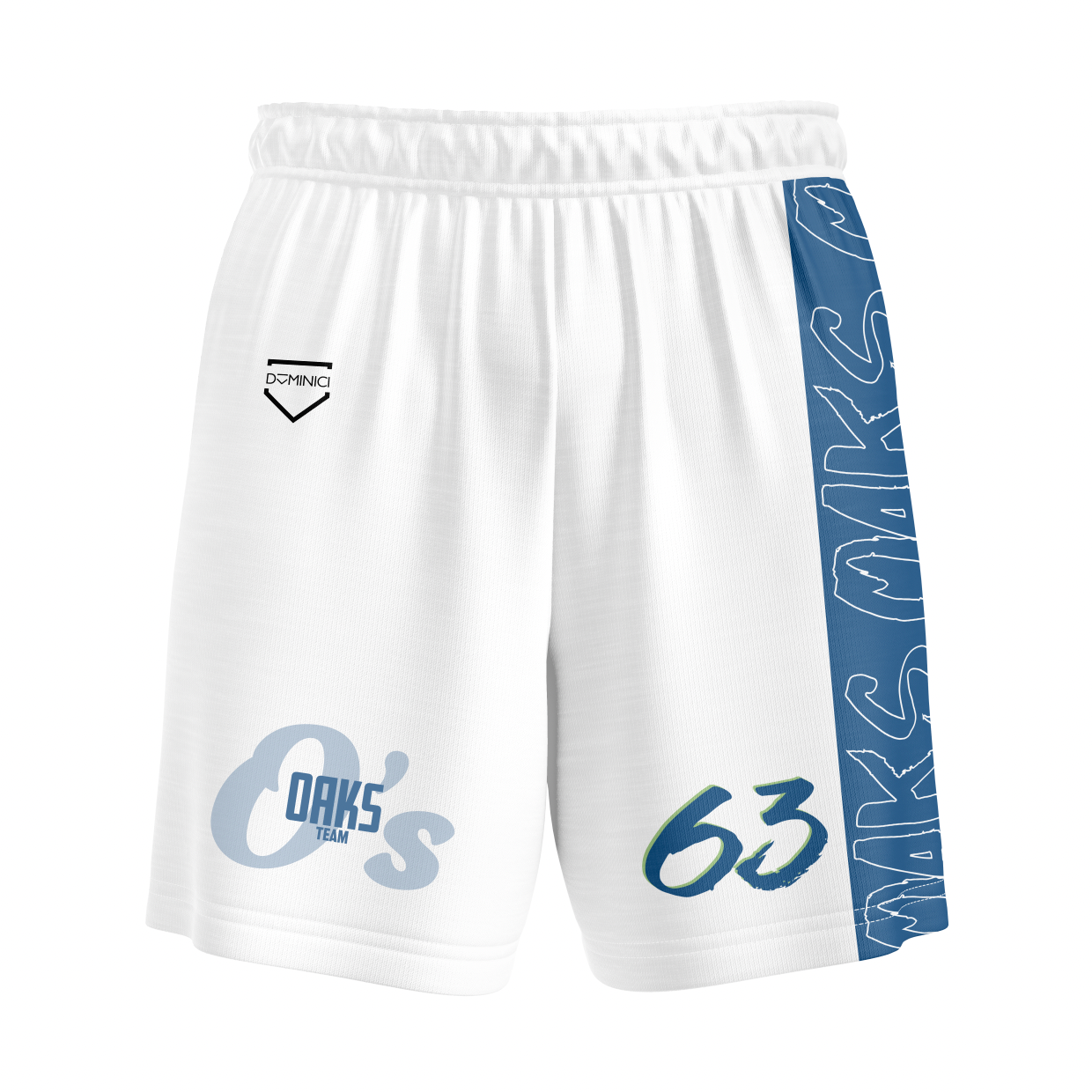 Pantaloncino unisex bianco OAKS | Italian Design