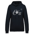 Felpa donna garzata con cappuccio navy OAKS