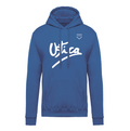 Felpa uomo garzata con cappuccio light royal blue USTICA