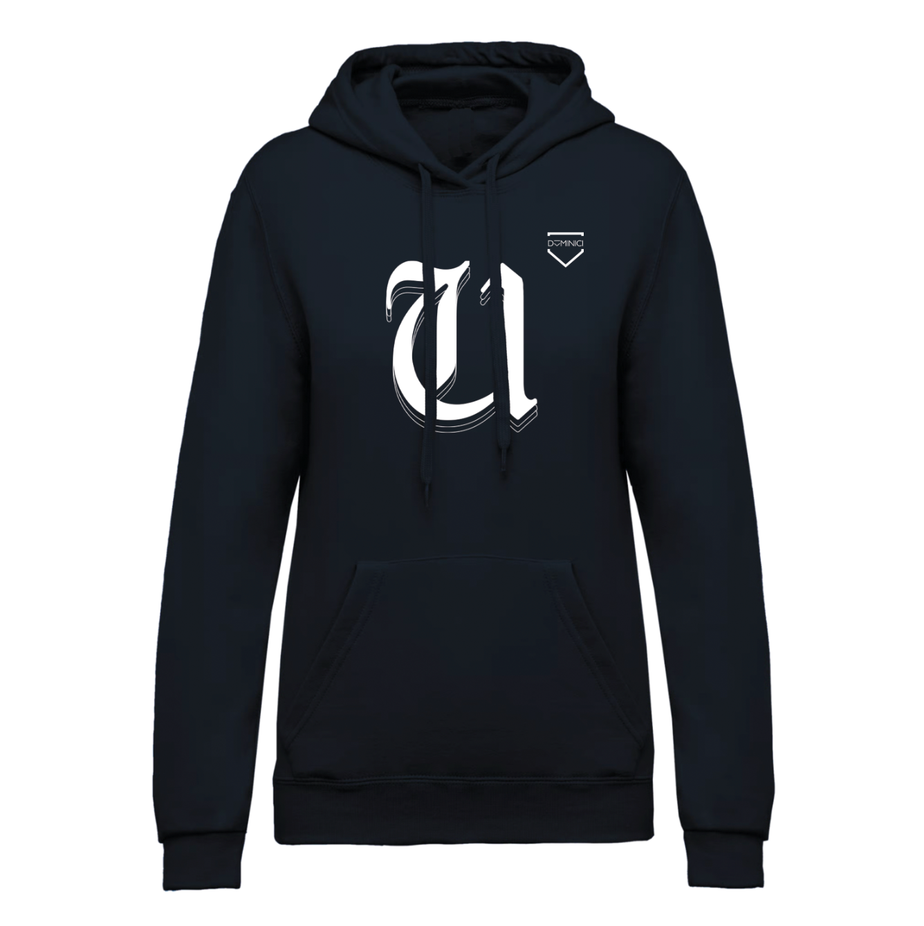 Felpa donna garzata con cappuccio navy USTICA