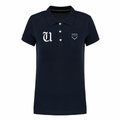 Polo donna Supima manica corta navy USTICA