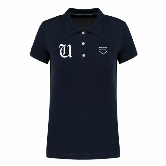 Polo donna Supima manica corta navy USTICA