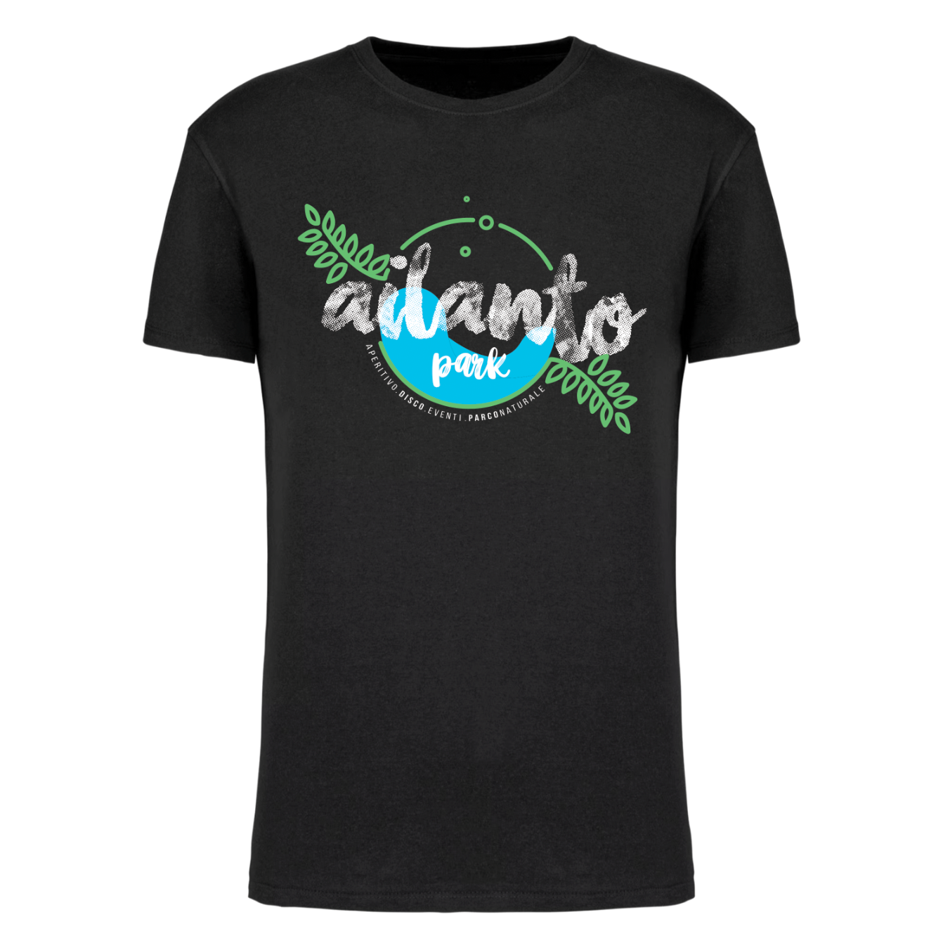 T-shirt maniche corte nera AILANTO PARK