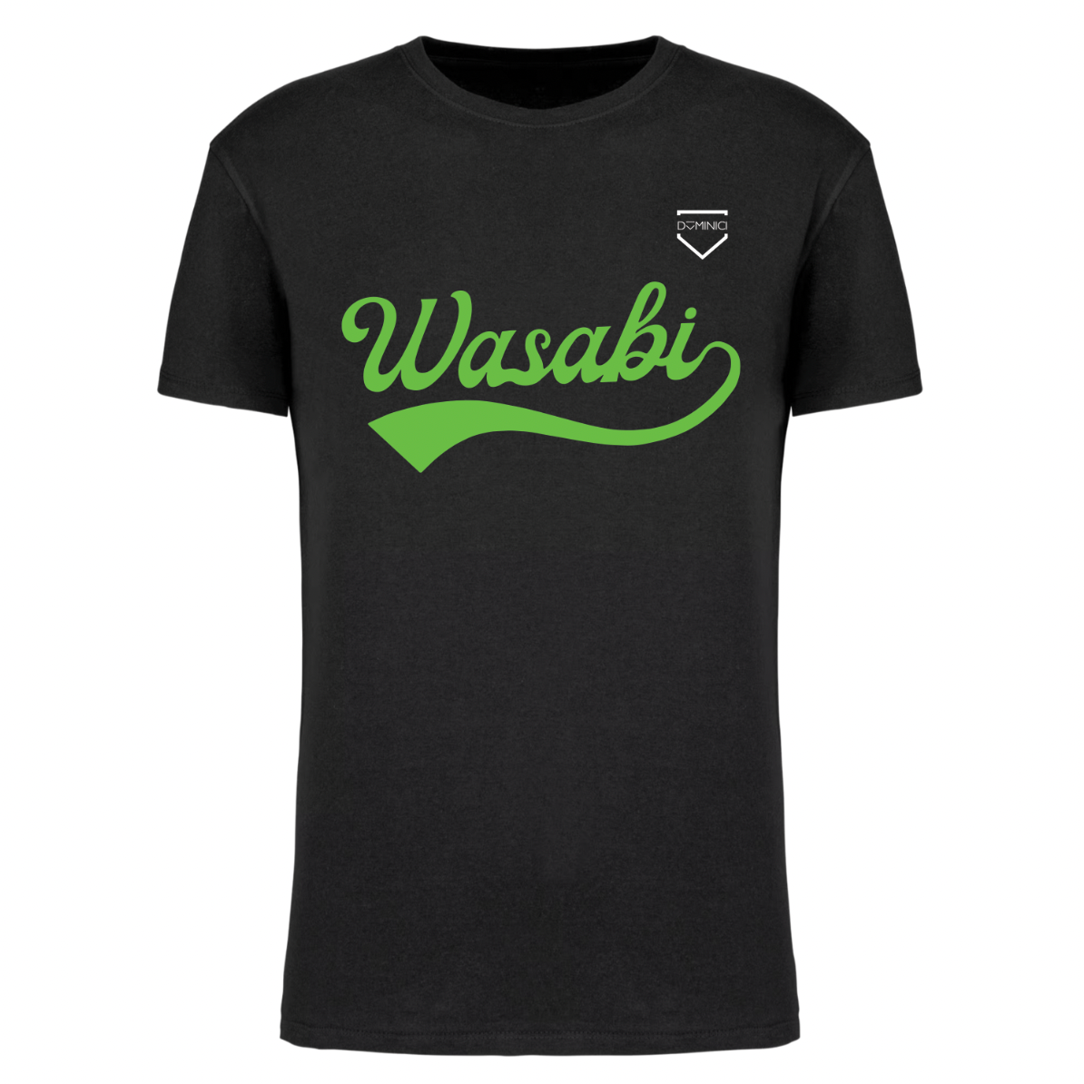 T-shirt maniche corte nera WASABI