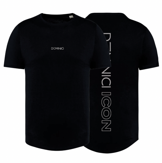 T-shirt a maniche corte baseball nera DOMINICI ICON