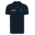 Polo uomo Supima manica corta navy ABC
