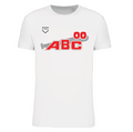 T-shirt uomo a maniche corte bianca ABC