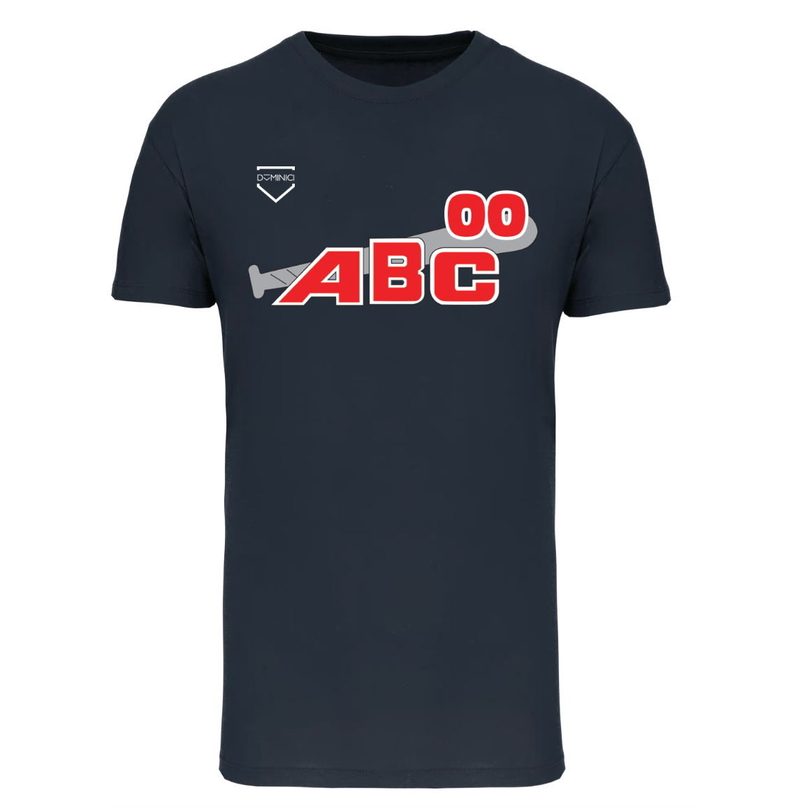 T-shirt uomo a maniche corte navy ABC