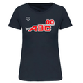 T-shirt donna a maniche corte navy ABC