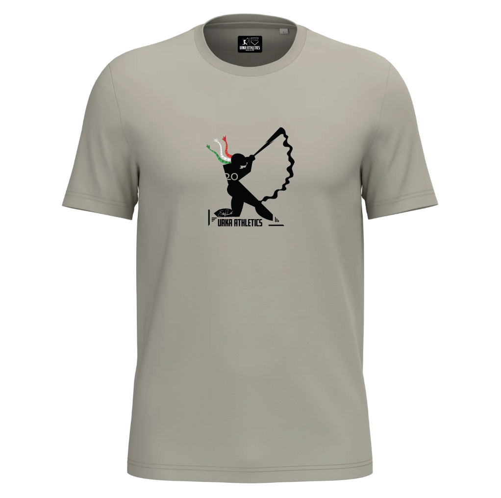 T-SHIRT UOMO ERIKA PIANCASTELLI BRAND BEIGE CREAM