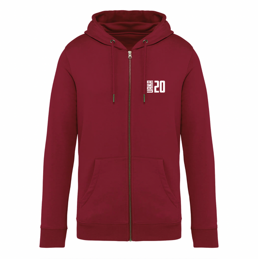 FELPA CON ZIP ERIKA PIANCASTELLI HIBISCUS RED