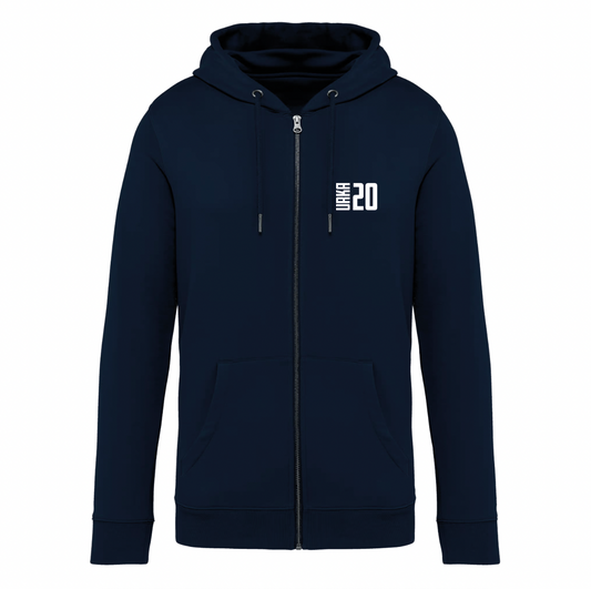 FELPA CON ZIP ERIKA PIANCASTELLI NAVY BLUE