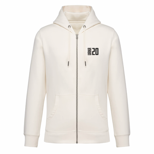 FELPA CON ZIP ERIKA PIANCASTELLI IVORY