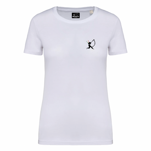 T-SHIRT DONNA ERIKA PIANCASTELLI LOGO WHITE
