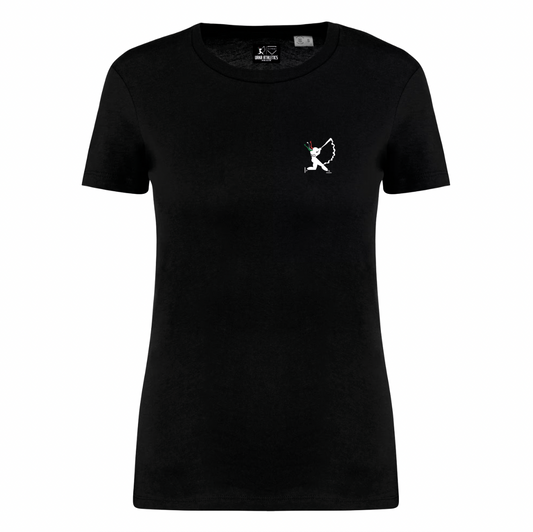T-SHIRT DONNA ERIKA PIANCASTELLI LOGO BLACK