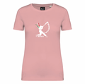 T-SHIRT DONNA ERIKA PIANCASTELLI DESIGN PETAL ROSE