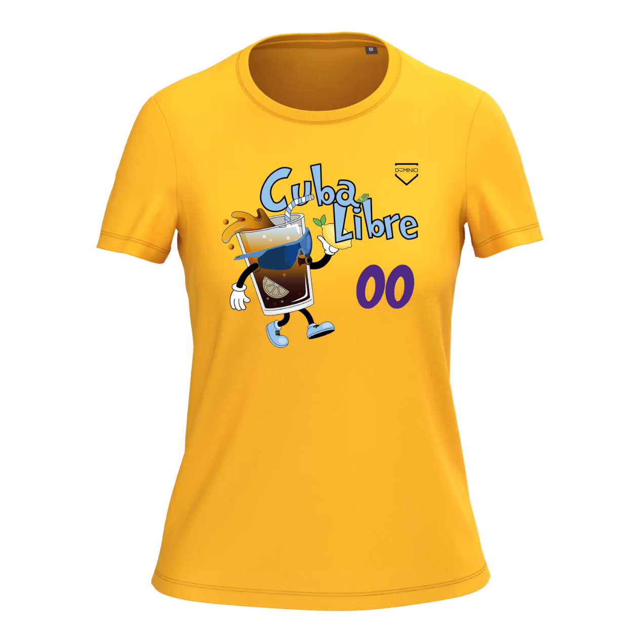 T-shirt donna a maniche corte viola CUBA LIBRE