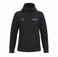 Felpa uomo garzata con cappuccio nera RISING PHOENIX