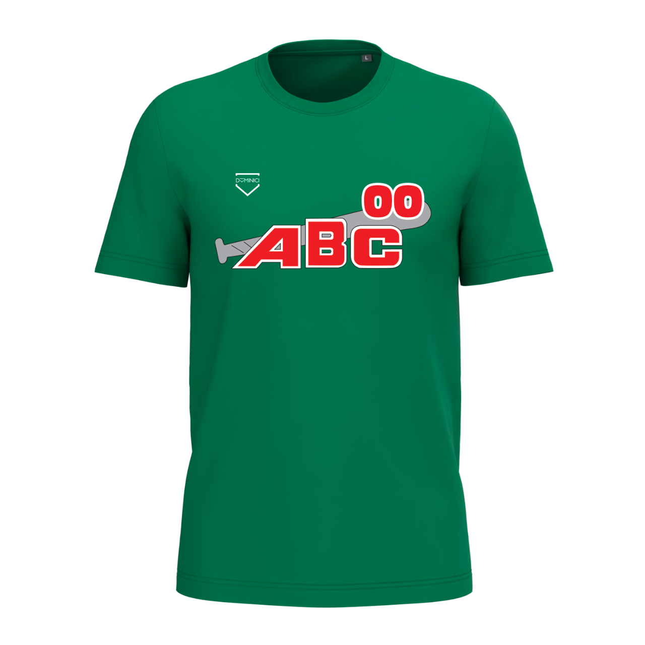 T-shirt uomo a maniche corte verde ABC
