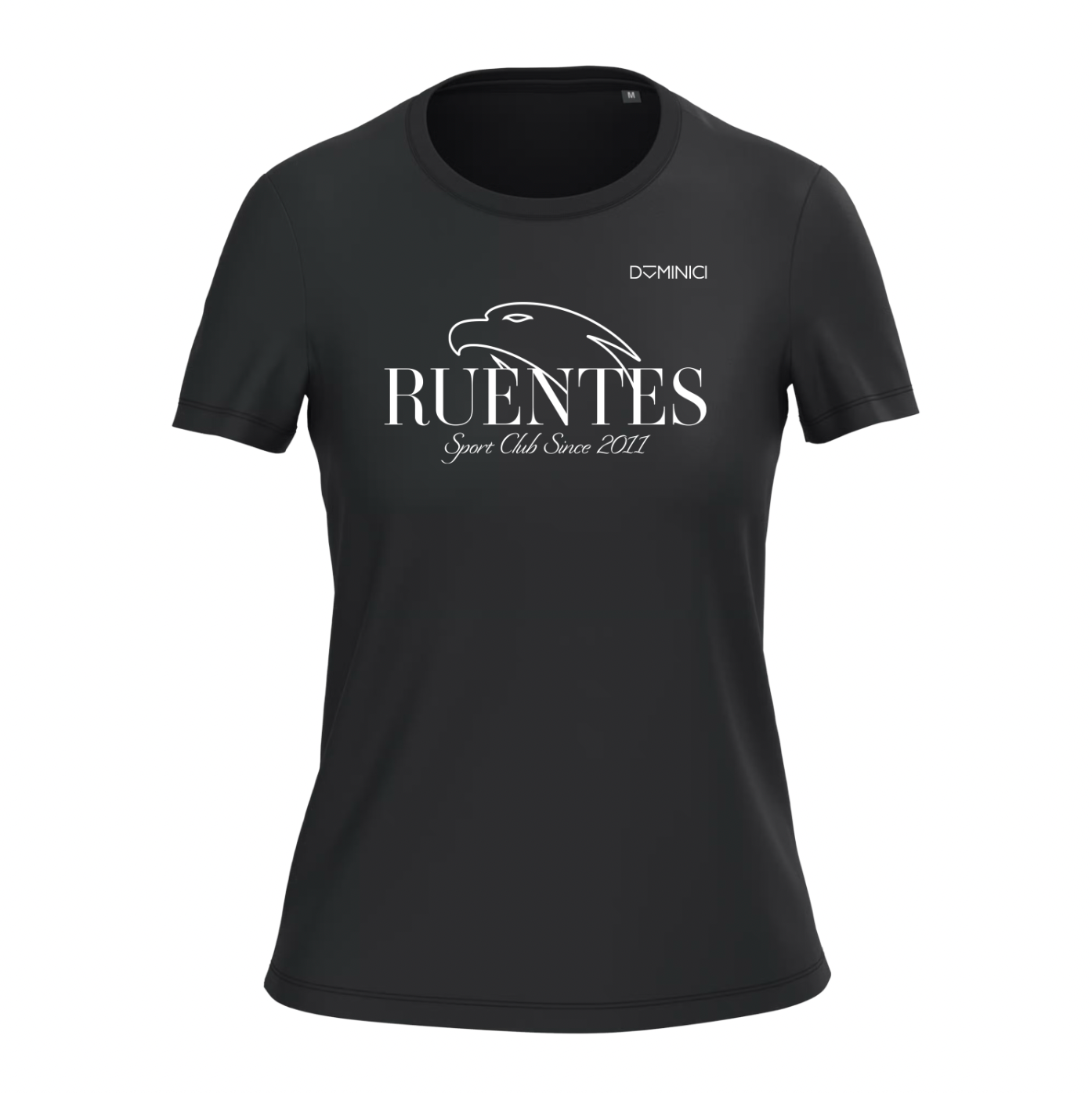 T-shirt nera donna Sport Club Ruentes Orciano Pisano