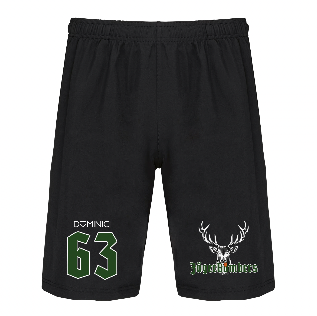 Pantaloncino unisex performance nero JagerBombers