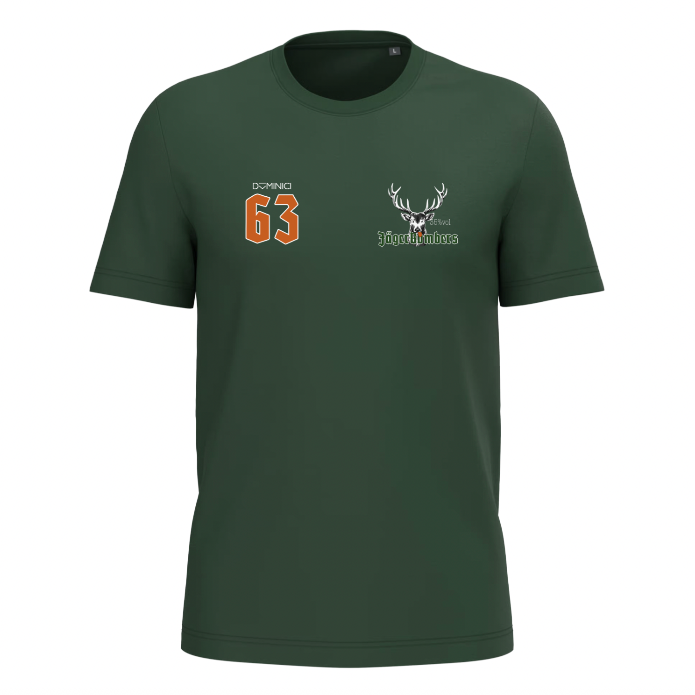 T-shirt uomo Bio150 IC girocollo verde JagerBombers