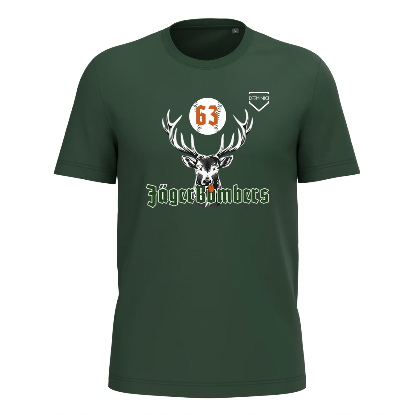 T-shirt uomo Bio150 IC girocollo verde JagerBombers