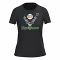 T-shirt donna Bio150 IC girocollo nera JagerBombers