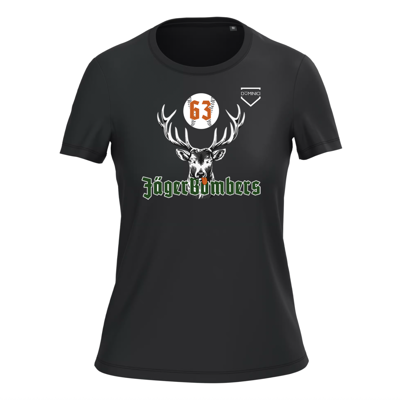 T-shirt donna Bio150 IC girocollo nera JagerBombers