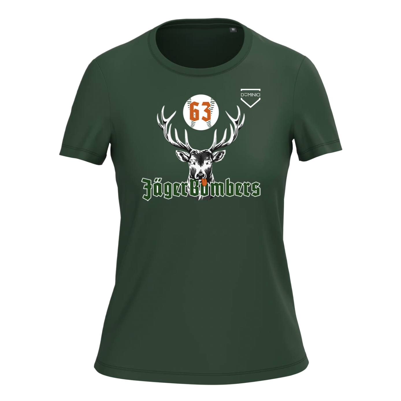 T-shirt donna Bio150 IC girocollo verde JagerBombers