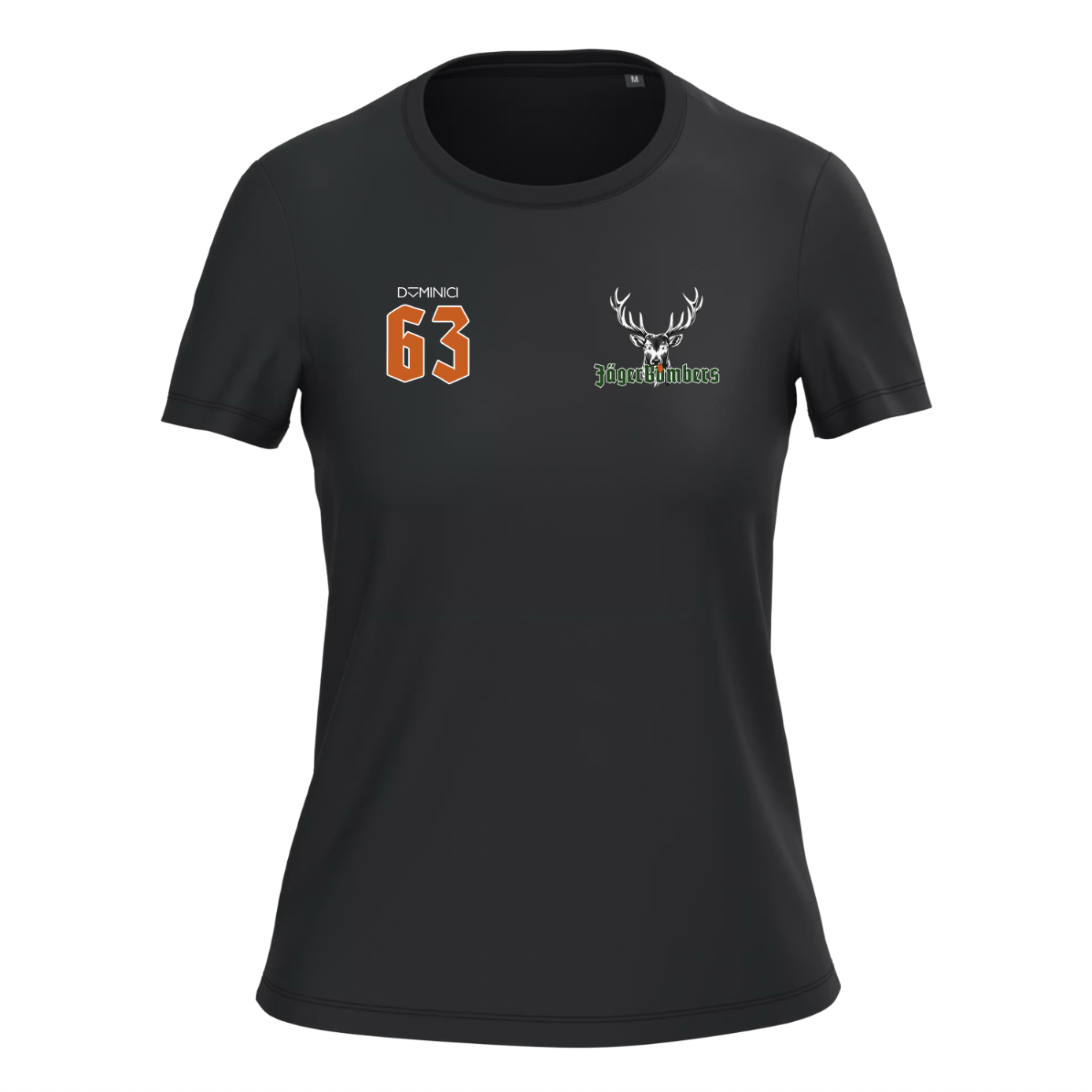 T-shirt donna Bio150 IC girocollo nera JagerBombers