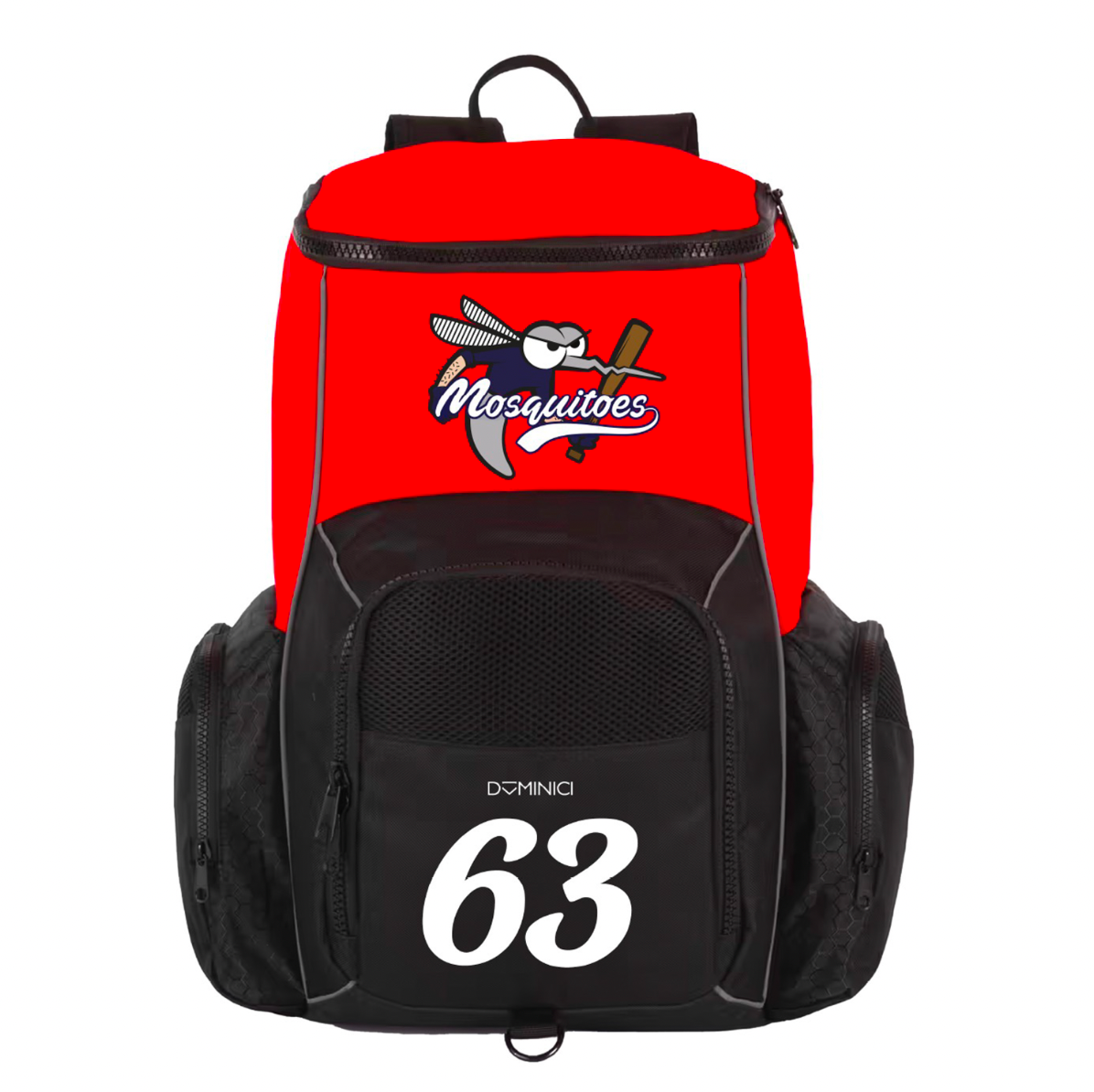 Zaino sportivo con porta oggetti reciclato Mosquitoes