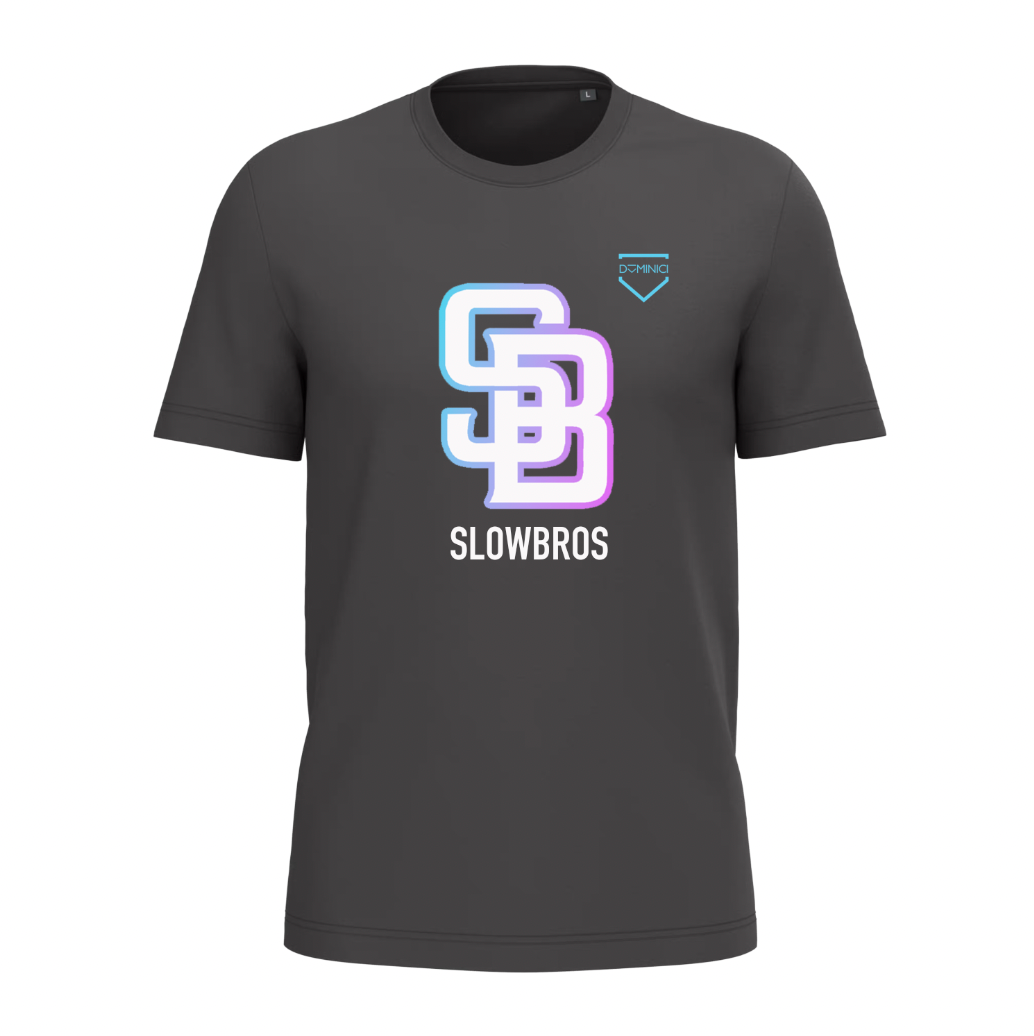 T-shirt uomo a maniche corte dark grey SLOWBROS