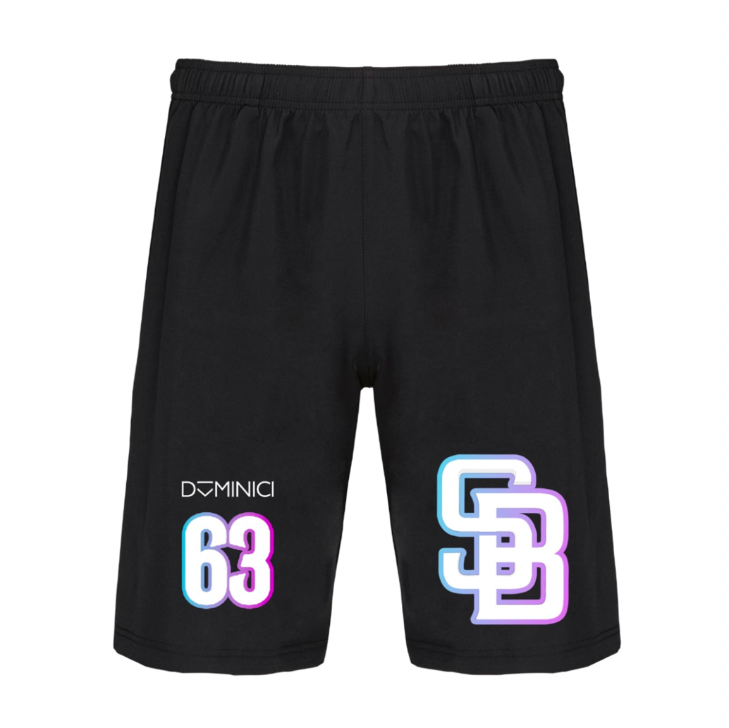 Pantaloncino unisex performance nero SLOWBROS